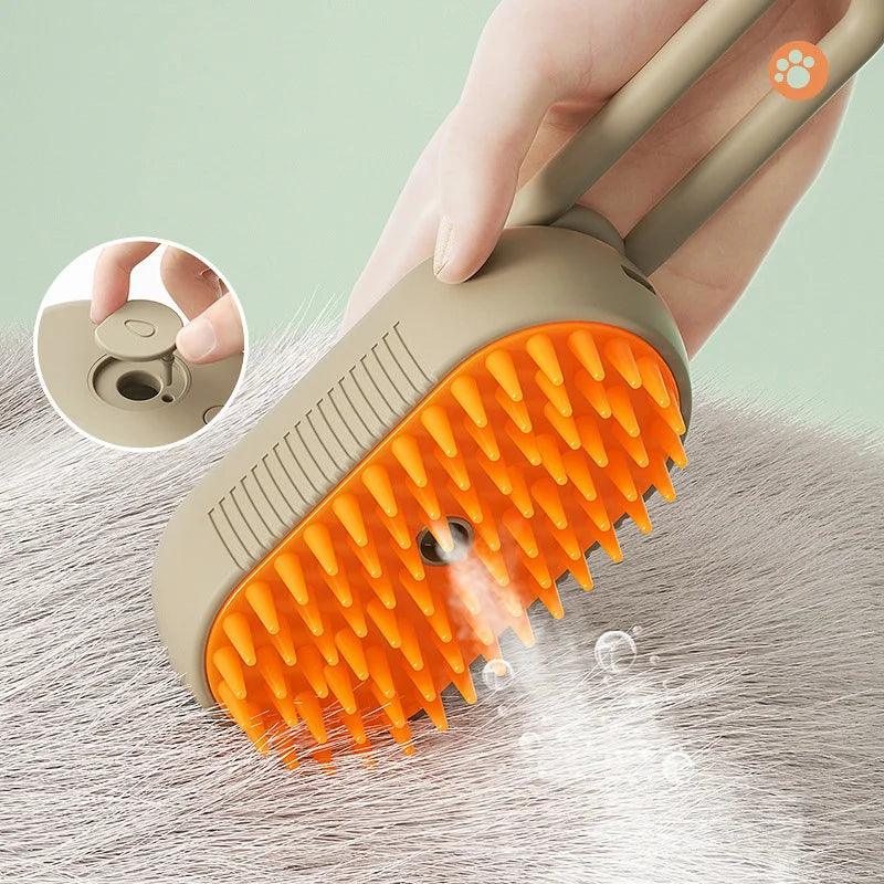 3 In 1 Cat Steam Brush Electric Cat Comb Pet Massage Comb for Cats Spray Water Cat Bath Brushes Pet Grooming Supplies - Arara Coast