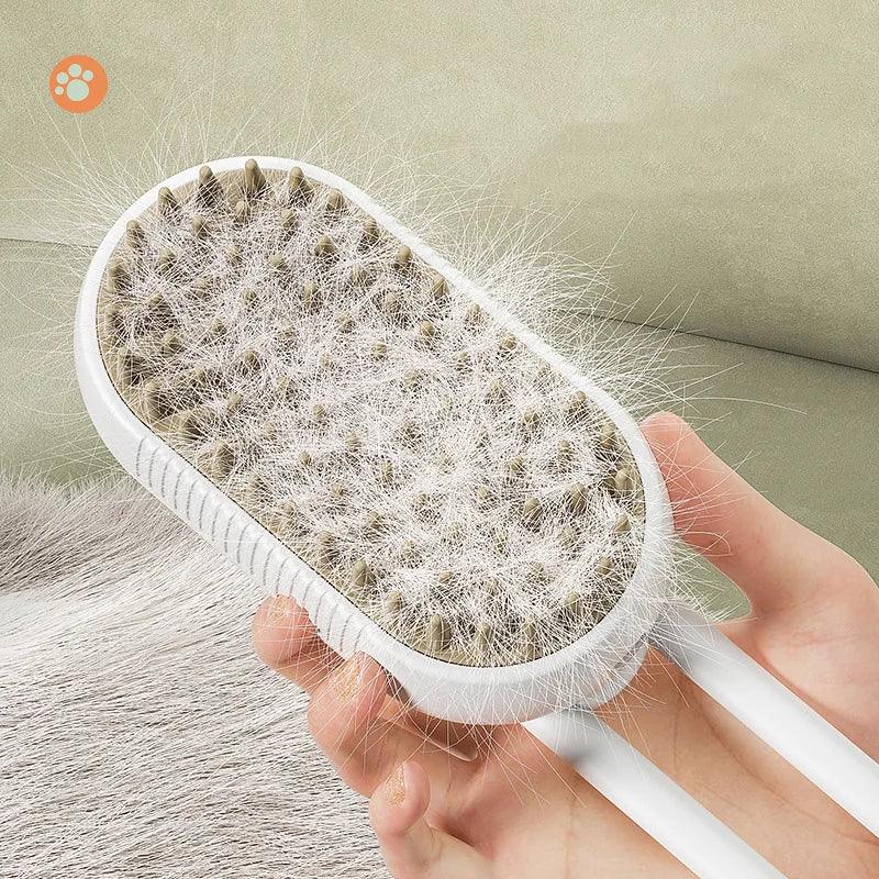 3 In 1 Cat Steam Brush Electric Cat Comb Pet Massage Comb for Cats Spray Water Cat Bath Brushes Pet Grooming Supplies - Arara Coast
